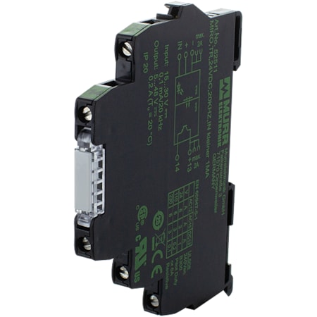 Murrelektronik MIRO TR 24VDC 20KHZ OPTO-COUPLER MODULE, IN: 30 VDC - OUT: 48 VDC / 0.2 A, 12 mm screw term 52511